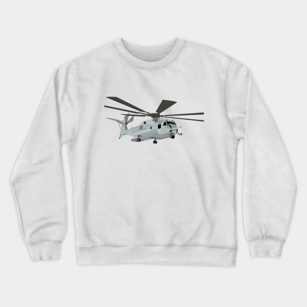 Military CH-53E Helicopter Crewneck Sweatshirt by NorseTech